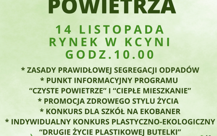 Dzień Czystego Powietrza po raz trzeci Gmina Kcynia