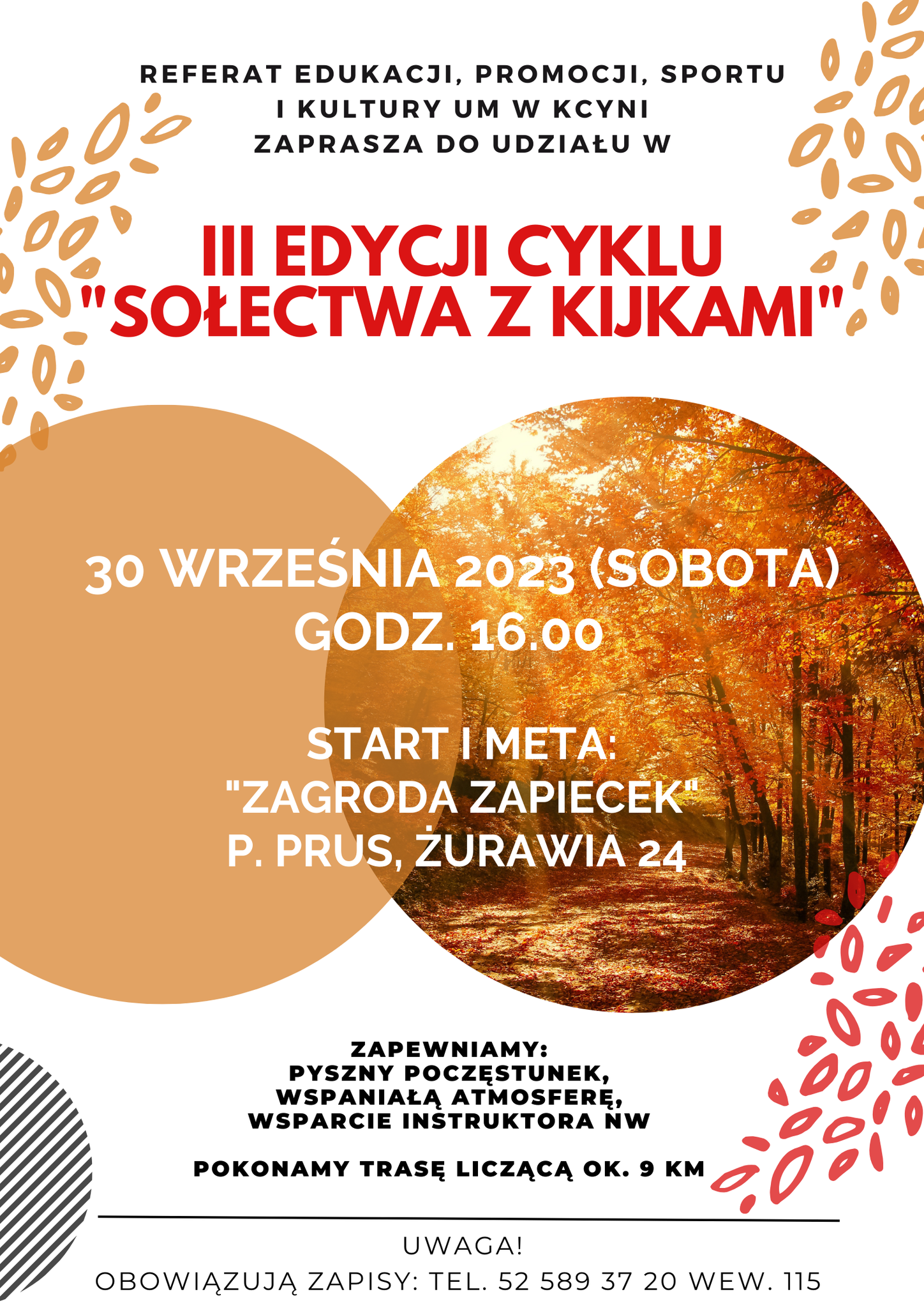 plakat z informacjami 
