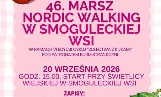 Zdjęcie do Zapraszamy w niedzielę na marsz nordic walking! 