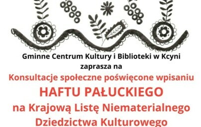 Zdjęcie do Konsultacje odnośnie wpisania haftu pałuckiego na Krajową Listę Niematerialnego Dziedzictwa Kulturowego