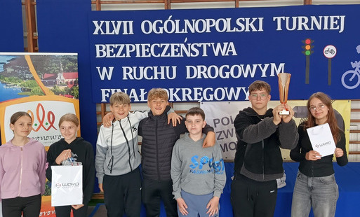 Zdjęcie do Reprezentacja Szkoły Podstawowej w Mycielewie na podium Okręgowego Turnieju BRD w Koronowie!