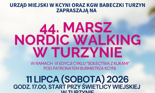 Zdjęcie do Zapraszamy na lipcowy marsz nordic walking! Tym razem do Turzyna!