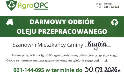 Zdjęcie do Darmowy odbi&oacute;r oleju przepracowanego 